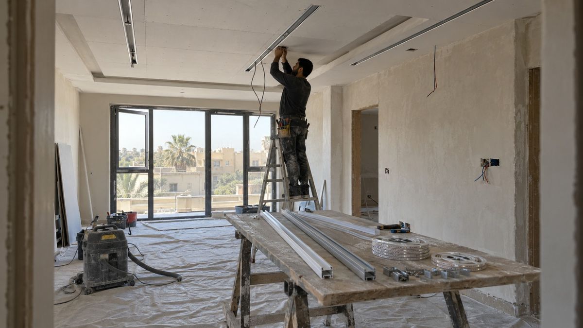 أعمال تنفيذ وتجهيز داخلي